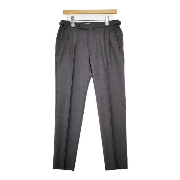 MOVER GARMENTS 2tuck Regular Model 2タック テーパード スラックス パンツ チャコールグレー メンズ ムーバーガーメンツ【中古】5-1120T∞