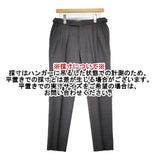 MOVER GARMENTS 2tuck Regular Model 2タック テーパード スラックス パンツ チャコールグレー メンズ ムーバーガーメンツ【中古】5-1120T∞