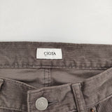 CIOTA スビンコットンコーデュロイストレート5Pパンツ 定価33000円 PTMN-1STR-COW-BB パンツ グレージュ メンズ シオタ【中古】5-1120T∞