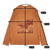 patagonia メンズロングスリーブキャプリーンクールデイリーグラフィックシャツ（ランズ） 24AW オレンジ メンズ パタゴニア【中古】5-1014M♪