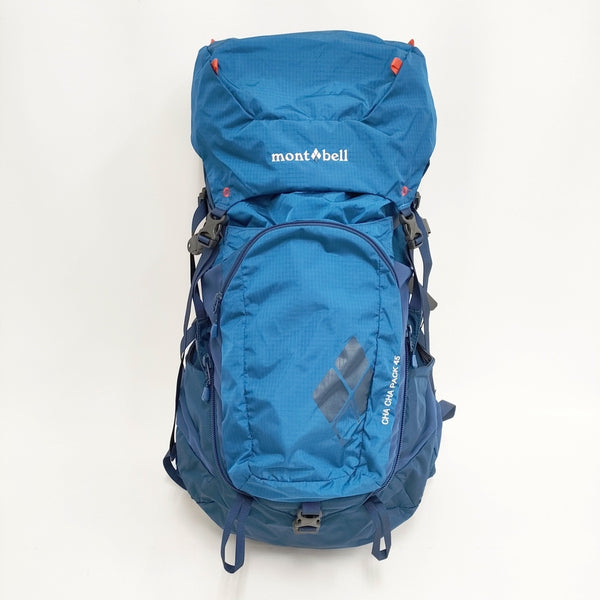mont-bell CHA CHA PACK 45 チャチャパック パックカバー付き リュック・デイパック ブルー メンズ モンベル【中古】5-0813G◎