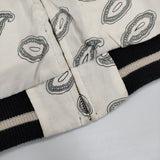 NEON SIGN Collarless Psycho Souvenir Jacket 定価58000円 スカジャン リバーシブル ブルゾン ブラック メンズ ネオンサイン【中古】5-1120T∞