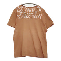 MARTIN MARGIELA 初期 エイズT オリゾンティ 333-37250 Vネック 半袖Ｔシャツ カットソー オレンジ メンズ マルタンマルジェラ【中古】5-0806S♪