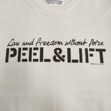 PEEL&LIFT PL23-T001 プリント サイズL 半袖Ｔシャツ カットソー ホワイト メンズ ピールアンドリフト【中古】5-0806S♪