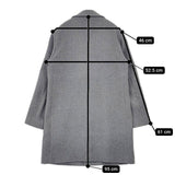 green label relaxing UNITED ARROWS CMS100バルカラーコート SUPER100ウール コート グレー メンズ グリーンレーベルリラクシング【中古】5-1127T∞