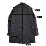 BLACK COMME des GARCONS チャイナコート ジャガード ポリエステル 染色加工 1J-J012 AD2012 ブラック メンズ ブラックコムデギャルソン【中古】5-1103T♪