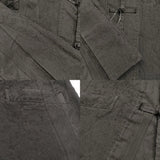 BLACK COMME des GARCONS チャイナコート ジャガード ポリエステル 染色加工 1J-J012 AD2012 ブラック メンズ ブラックコムデギャルソン【中古】5-1103T♪