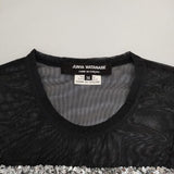 COMME des GARCONS JUNYA WATANABE チュール スパンコール カットソー AD2020 ブラック レディース コムデギャルソンジュンヤワタナベ【中古】5-1214M∞