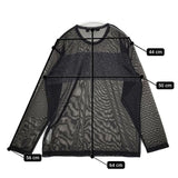 COMME des GARCONS JUNYA WATANABE チュール スパンコール カットソー AD2020 ブラック レディース コムデギャルソンジュンヤワタナベ【中古】5-1214M∞