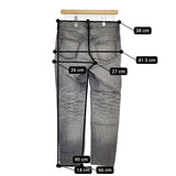 COMME des GARCONS JUNYA WATANABE 加工 ジーンズ パッチワーク デニムパンツ AD2022 グレー レディース コムデギャルソンジュンヤワタナベ【中古】5-1214G∞