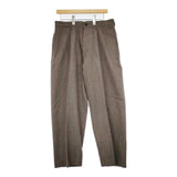 blurhms ROOTSTOCK Washed Wool Slacks 定価45100円 bROOTS23F35 ウールスラックス パンツ 23SS ブラウン メンズ ブラームス【中古】5-1127T∞
