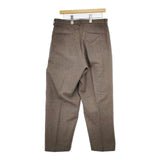 blurhms ROOTSTOCK Washed Wool Slacks 定価45100円 bROOTS23F35 ウールスラックス パンツ 23SS ブラウン メンズ ブラームス【中古】5-1127T∞