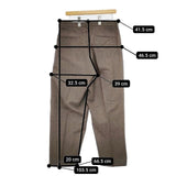 blurhms ROOTSTOCK Washed Wool Slacks 定価45100円 bROOTS23F35 ウールスラックス パンツ 23SS ブラウン メンズ ブラームス【中古】5-1127T∞