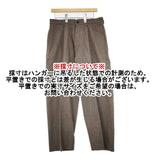 blurhms ROOTSTOCK Washed Wool Slacks 定価45100円 bROOTS23F35 ウールスラックス パンツ 23SS ブラウン メンズ ブラームス【中古】5-1127T∞