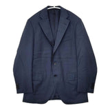 TOMORROWLAND 3Bジャケット Tollegno トレーニョ ベスト付き テーラードジャケット ネイビー メンズ トゥモローランド【中古】5-1120T∞