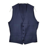 TOMORROWLAND 3Bジャケット Tollegno トレーニョ ベスト付き テーラードジャケット ネイビー メンズ トゥモローランド【中古】5-1120T∞