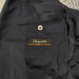 TOMORROWLAND 3Bジャケット Tollegno トレーニョ ベスト付き テーラードジャケット ネイビー メンズ トゥモローランド【中古】5-1120T∞