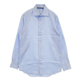 ITAL STYLE 39/84 コットン ドレスシャツ 長袖シャツ ブルー メンズ イタルスタイル【中古】5-1119M∞