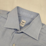 ITAL STYLE 39/84 コットン ドレスシャツ 長袖シャツ ブルー メンズ イタルスタイル【中古】5-1119M∞