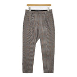 BEAUTY&YOUTH UNITED ARROWS チェック 2P ワイド テーパードパンツ スラックス パンツ ブラック ブラウン メンズ ビューティアンドユース【中古】5-1119G∞