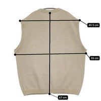 BEAUTY&YOUTH UNITED ARROWS 新品 ツイストナッピングベスト 定価13970円 ベスト 25SS ベージュ メンズ ビューティアンドユース【中古】5-0718M♪