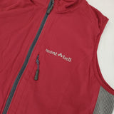 mont-bell ライトシェルベスト 1106147 クリマライト ベスト レッド レディース モンベル【中古】5-1119M∞