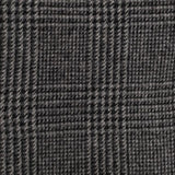 INHERIT BISHU 尾州 メルトンチェック ステンカラーコート チャコールグレー メンズ インヘリット【中古】5-1120T∞