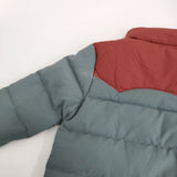 patagonia BIVY DOWN JACKET サイズM ビビーダウンジャケット キノコ裏地 ダウンジャケット ブルーグレー レッド レディース パタゴニア【中古】5-1108A♪