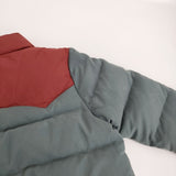 patagonia BIVY DOWN JACKET サイズM ビビーダウンジャケット キノコ裏地 ダウンジャケット ブルーグレー レッド レディース パタゴニア【中古】5-1108A♪