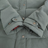 patagonia BIVY DOWN JACKET サイズM ビビーダウンジャケット キノコ裏地 ダウンジャケット ブルーグレー レッド レディース パタゴニア【中古】5-1108A♪