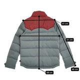 patagonia BIVY DOWN JACKET サイズM ビビーダウンジャケット キノコ裏地 ダウンジャケット ブルーグレー レッド レディース パタゴニア【中古】5-1108A♪