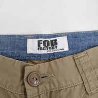 FOB FACTORY F4099 L コットンリネン チノ ショートパンツ ハーフパンツ ショーツ ベージュ メンズ エフオービーファクトリー【中古】5-0806S♪