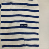 SAINT JAMES フランス製 ピリアック サイズT4 七分袖 ボーダー Ｔシャツ カットソー ホワイト ブルー メンズ セントジェームス【中古】6-0330M∞