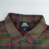 Mountain Equipment ネルシャツ チェック 長袖シャツ カーキ レッド レディース マウンテンイクイップメント【中古】5-1225T∞