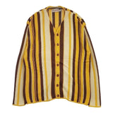 TOMORROWLAND San Francisco Story コットン ストライプ カーディガン イエロー メンズ トゥモローランド【中古】5-1201M∞