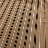 STUDIOUS ポリエステル プルオーバー ストライプ サイズ2 半袖Ｔシャツ カットソー ベージュ ブラック メンズ ステュディオス【中古】5-0806S♪