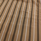 STUDIOUS ポリエステル プルオーバー ストライプ サイズ2 半袖Ｔシャツ カットソー ベージュ ブラック メンズ ステュディオス【中古】5-0806S♪
