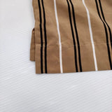 STUDIOUS ポリエステル プルオーバー ストライプ サイズ2 半袖Ｔシャツ カットソー ベージュ ブラック メンズ ステュディオス【中古】5-0806S♪