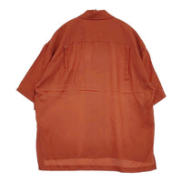 Name. COTTON SILK OPEN COLLAR SHIRT サイズ0 NMSH-18SS-018 開襟 オープンカラー 半袖シャツ オレンジ メンズ ネーム【中古】5-0806S♪