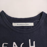 EEL プリントTシャツ サイズM クルーネック 半袖Ｔシャツ カットソー ネイビー メンズ イール【中古】5-0806S♪
