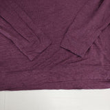 TrAnsference T/f リネン 麻 長袖Ｔシャツ カットソー ロンＴ パープル メンズ トランスファレンス【中古】6-0330M∞