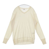 gicipi イタリア製 ウール シルク セーター ニット アイボリー メンズ ジチピ【中古】5-1023T∞