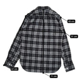 HAVERSACK ネルシャツ チェック 長袖シャツ ブラック グレー レディース ハバーサック【中古】5-1225T∞