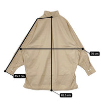 HAVERSACK コットン シルク タイプライター ドルマンスリーブ ジャケットブラウス 定価25300円 ジャケット ベージュ レディース ハバーサック【中古】5-0824M∞