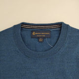 Brooks Brothers クルーネック イタリアンヤーン ウール セーター ニット ブルー メンズ ブルックスブラザーズ【中古】5-1023T∞