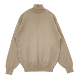 KENZO 刺繍ロゴ ケンゾーゴルフ タートルネック セーター ニット ベージュ メンズ ケンゾー【中古】5-1023T∞