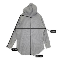 BEAMS BOY/Healthknit サーマル コットン パーカー グレー レディース ビームスボーイ/ヘルスニット【中古】5-1004M∞