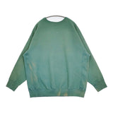 BOWWOW 未使用品 CHAIN GANG SWEATSHIRTS AGING XL 定価28600円 ダメージ加工 スウェット 24AW グリーン メンズ バウワウ【中古】5-0731M♪