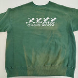 BOWWOW 未使用品 CHAIN GANG SWEATSHIRTS AGING XL 定価28600円 ダメージ加工 スウェット 24AW グリーン メンズ バウワウ【中古】5-0731M♪