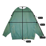 BOWWOW 未使用品 CHAIN GANG SWEATSHIRTS AGING XL 定価28600円 ダメージ加工 スウェット 24AW グリーン メンズ バウワウ【中古】5-0731M♪